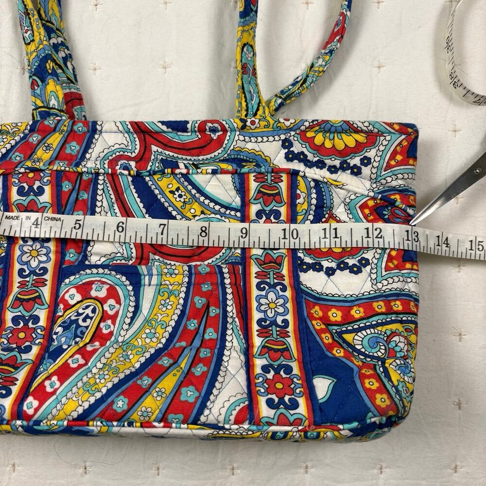 Vera Bradley Shoulder Tote Bag in Marina Paisley Retired 2013 Casual Cottagecore - Picture 9 of 11